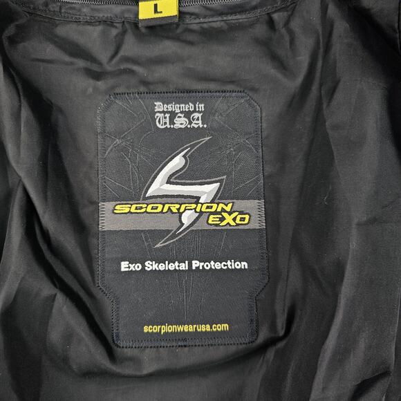 Scorpion EXO Motorcycle Jacket Womens Large Purple Armored Removable Liner Biker - Picture 7 of 10